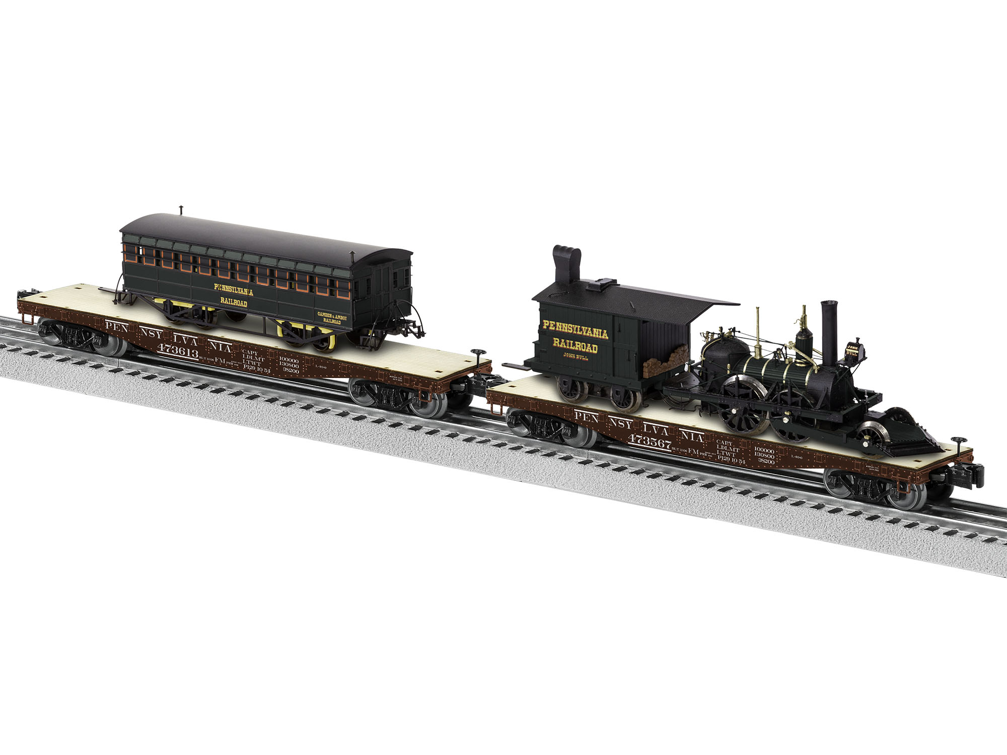 Lionel 2122040 Pennsylvania John Bull Display Set O Scale