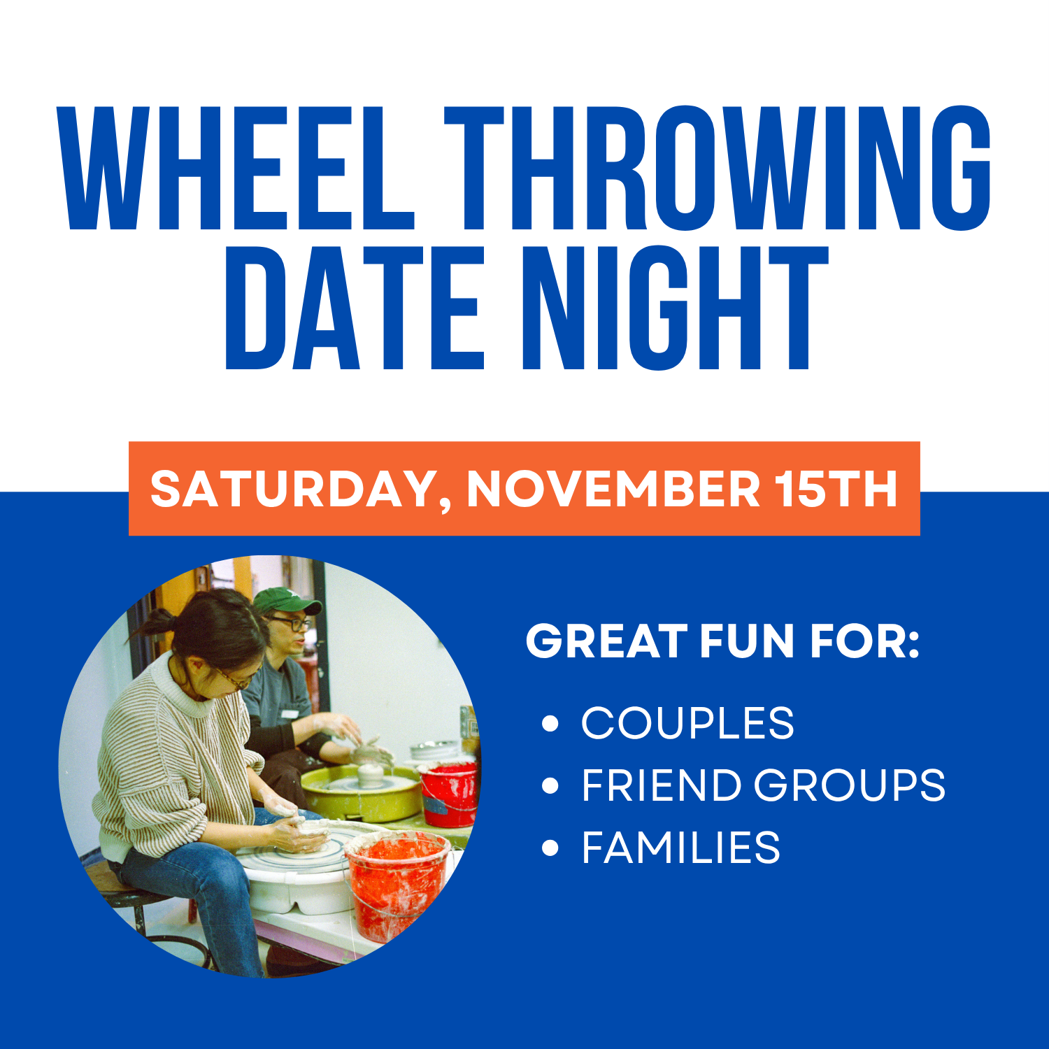 Pottery Date Night: Saturday, November 15th