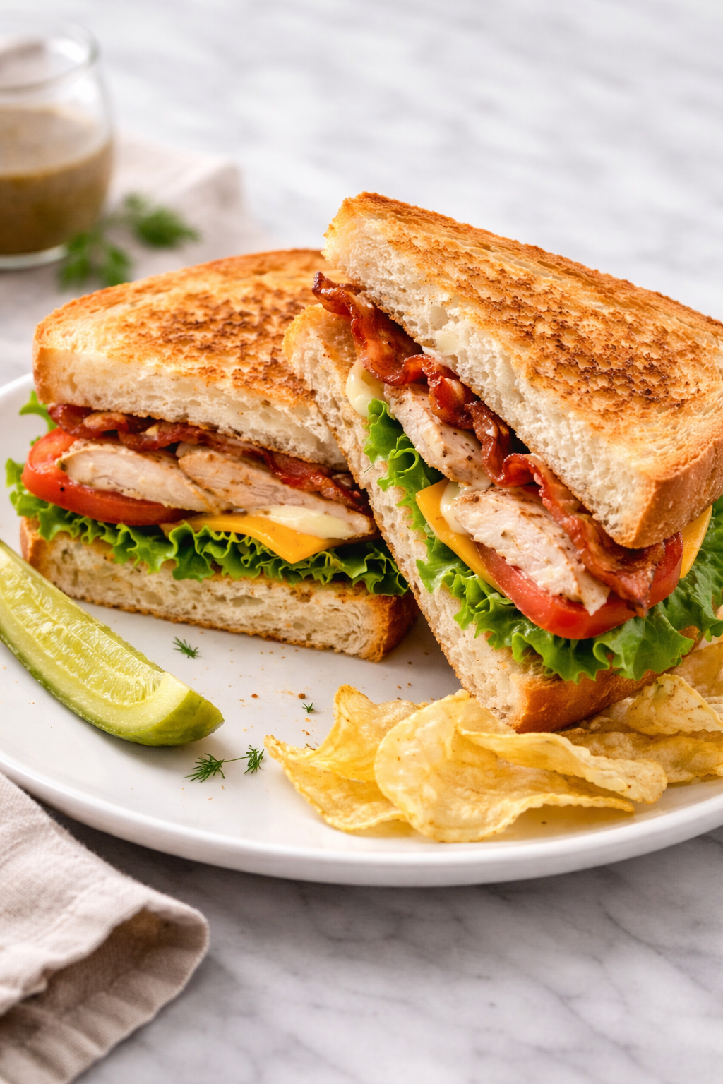 Chicken Breast Club Sandwich