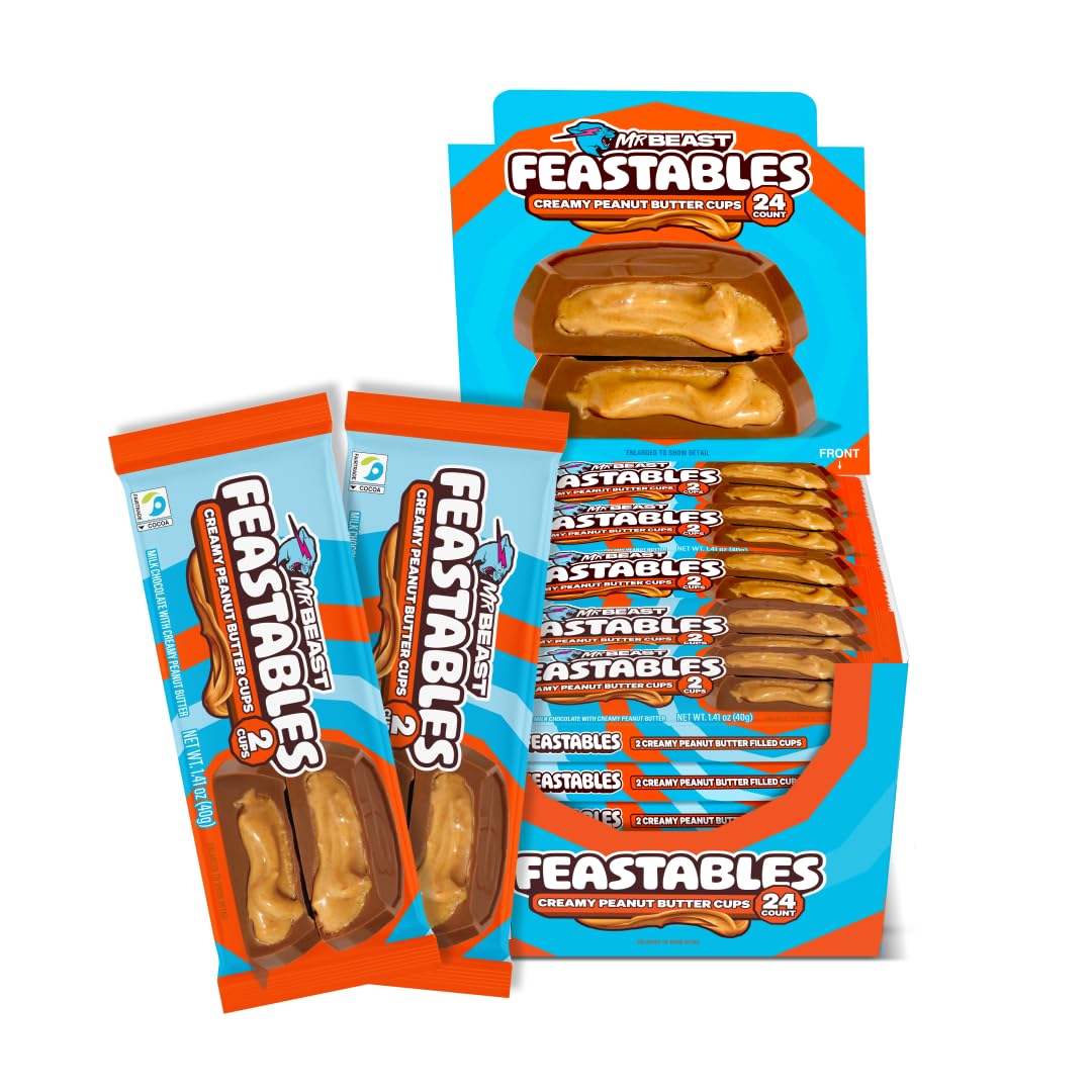 Feastables Mr Beast Chocolate Peanut Butter Cups 24 ct