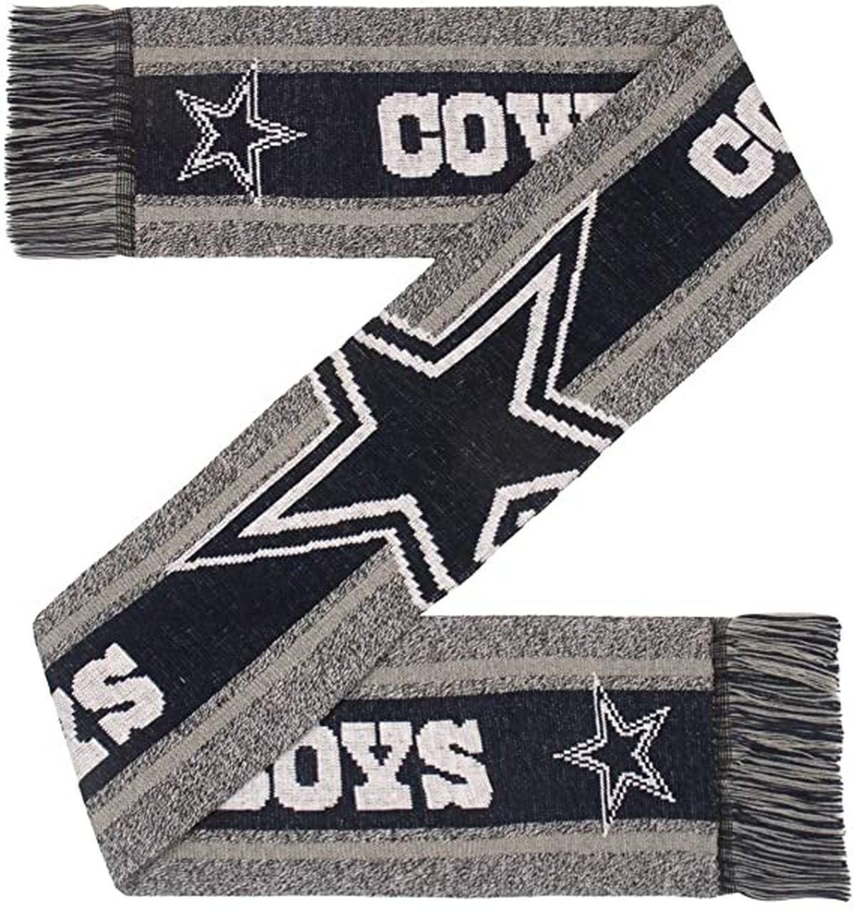 Dallas Cowboys Grey Big Logo Wordmark Scarf