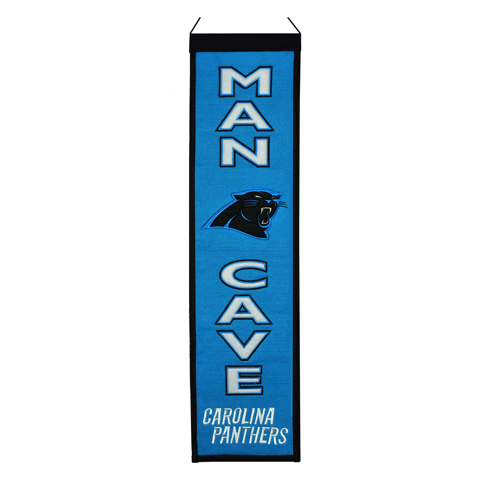 Carolina Panthers Wool Man Cave Banner