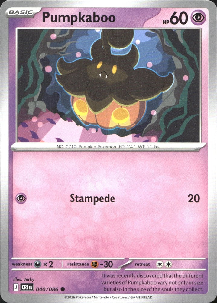 Pumpkaboo - ME04 40/86
