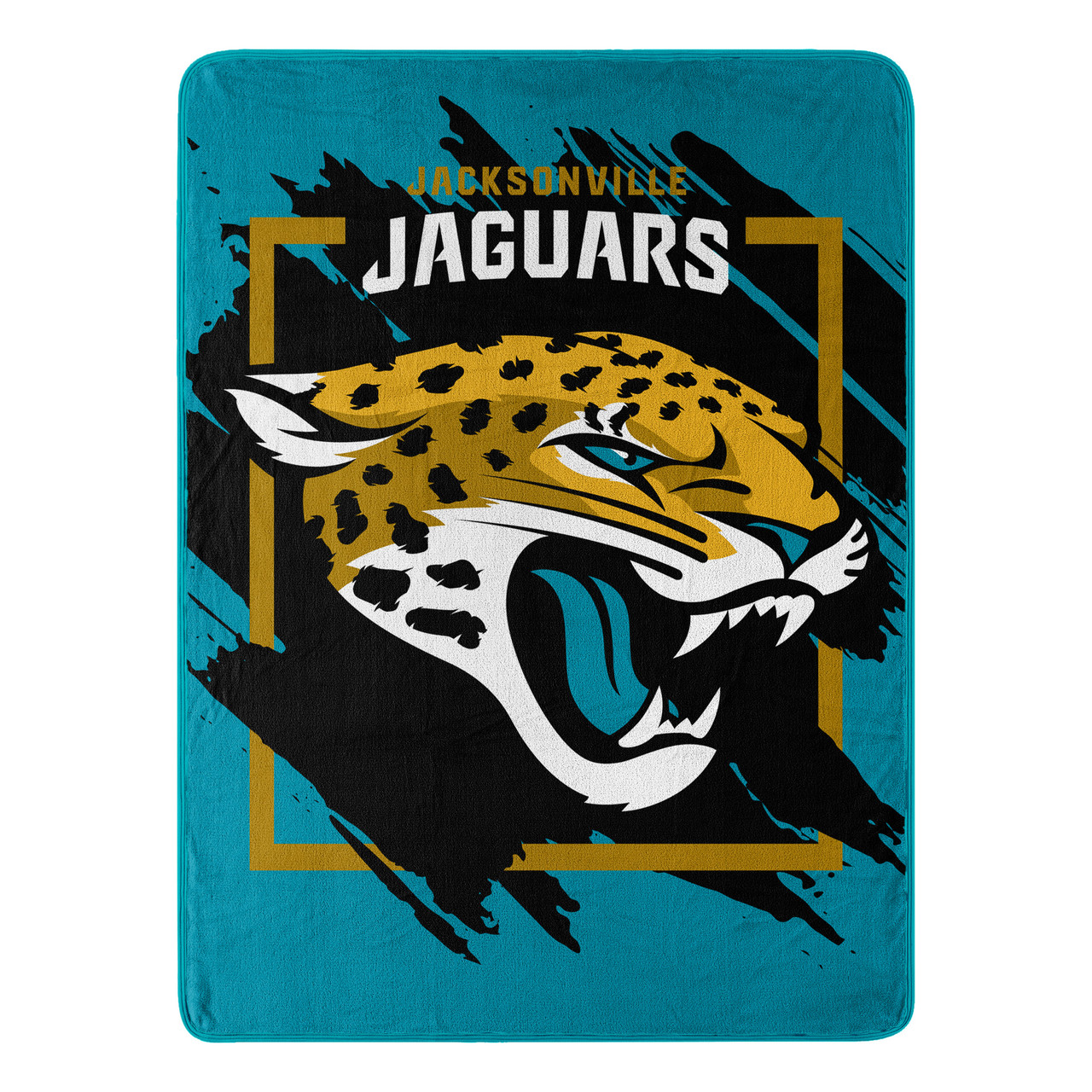 Jacksonville Jaguars Micro Raschel Dimensional Design Blanket