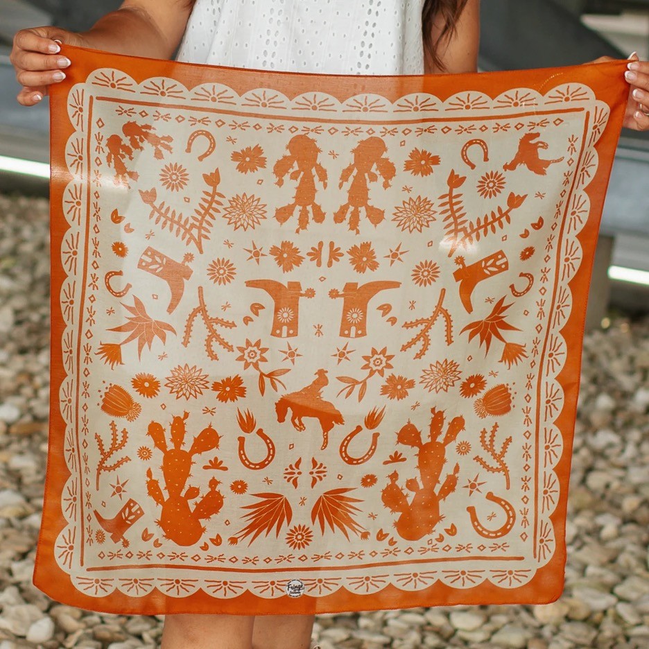 Fringe Scarves - Game Day Down South Doily