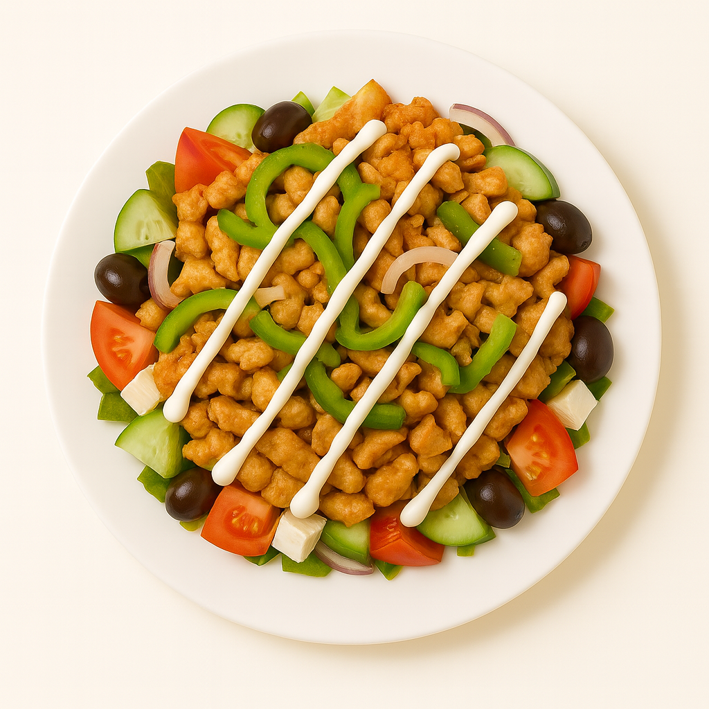 Philly Cheese Chicken on Salad