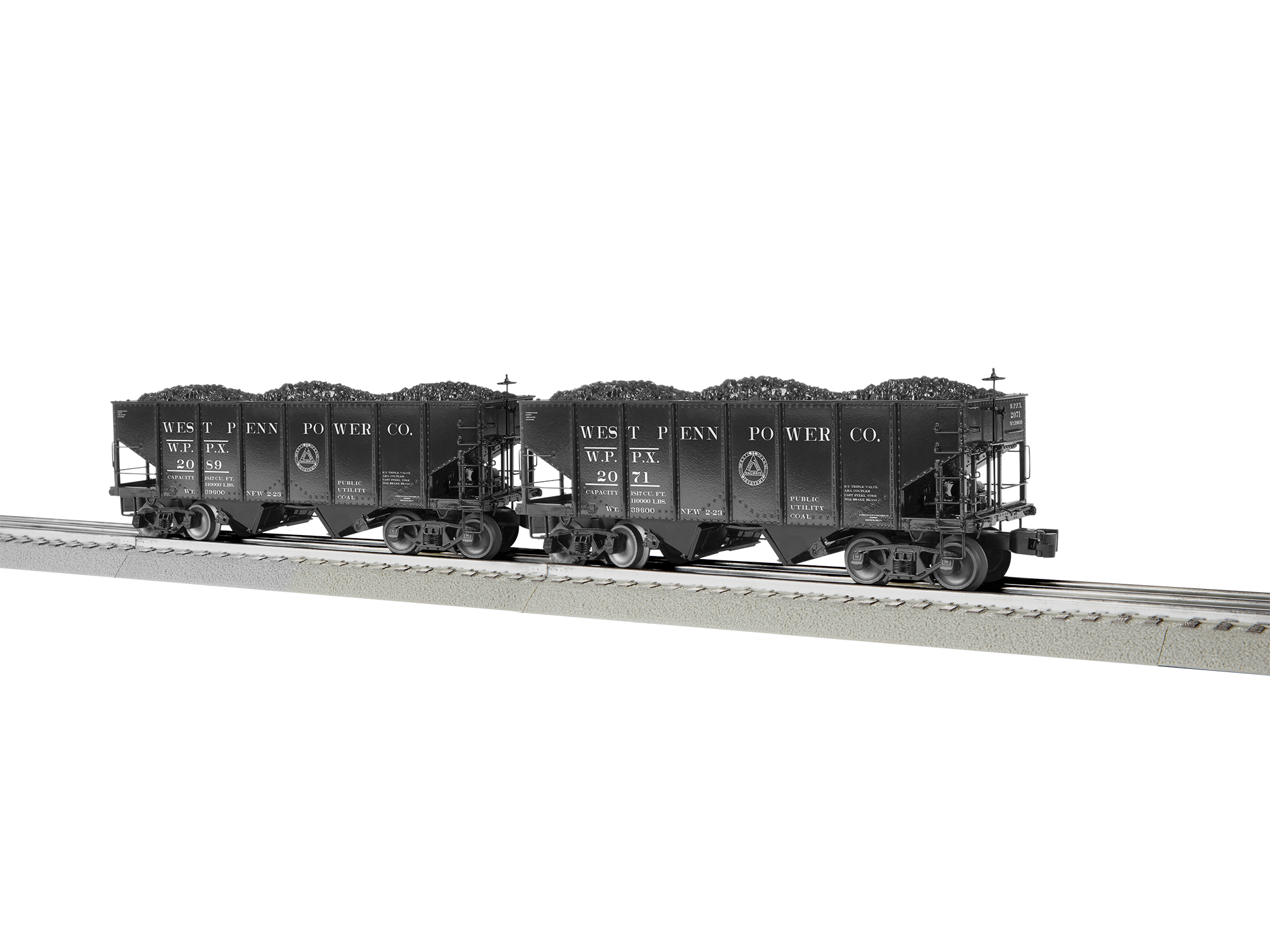 West Penn Power 2 Bay Hopper 2 Pack 2226980 O Scale