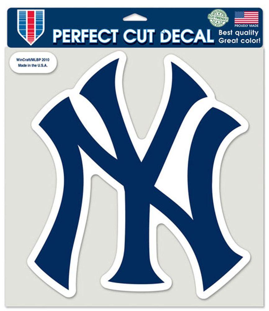 New York Yankees Perfect Cut Decal 8x8" NY