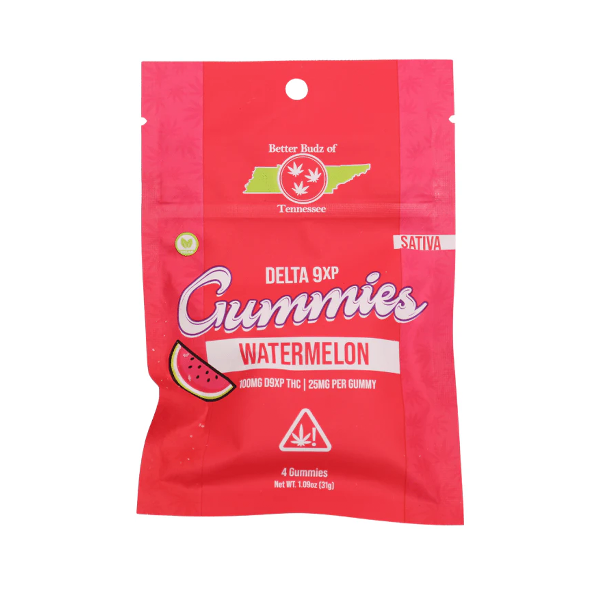 Better Budz Watermelon Sativa Delta 9XP THC 100mg
