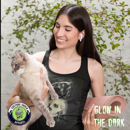 Death’s Familiar Racerback Tank Glow In The Dark Death’s Familiar Racerback Tank Glow In The Dark