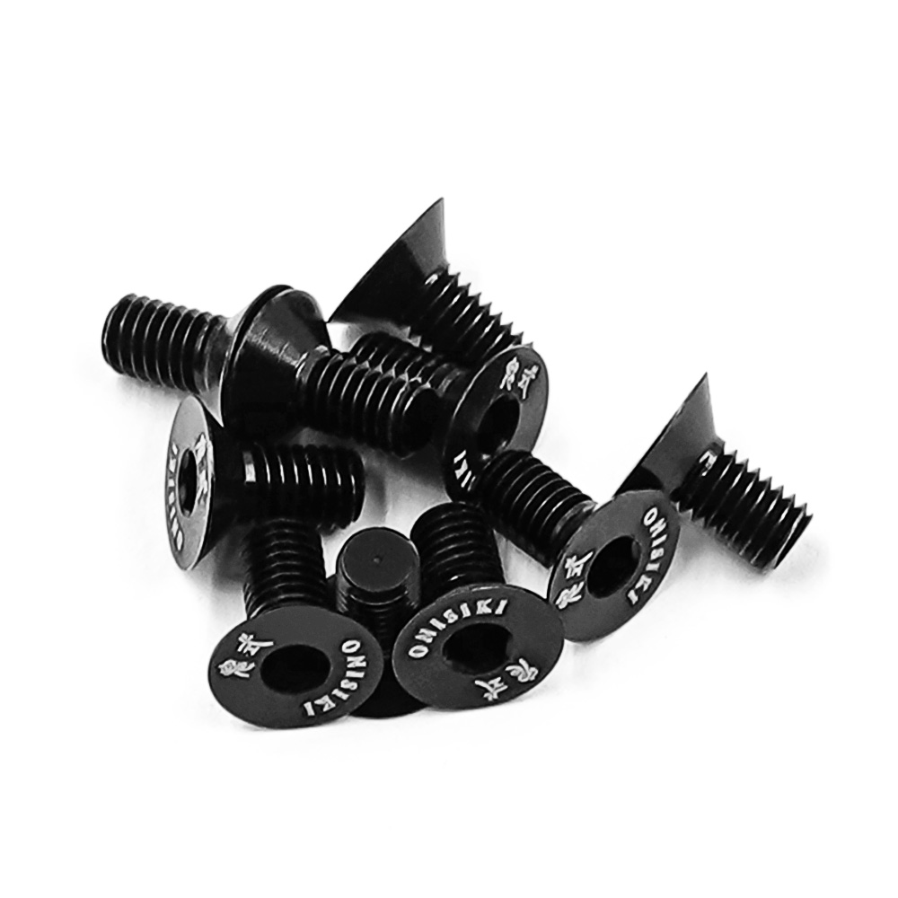 Aluminum 7075 M3X6 Hex Socket Flat Head Screws 10pcs ONI9110 W-4R1(8)