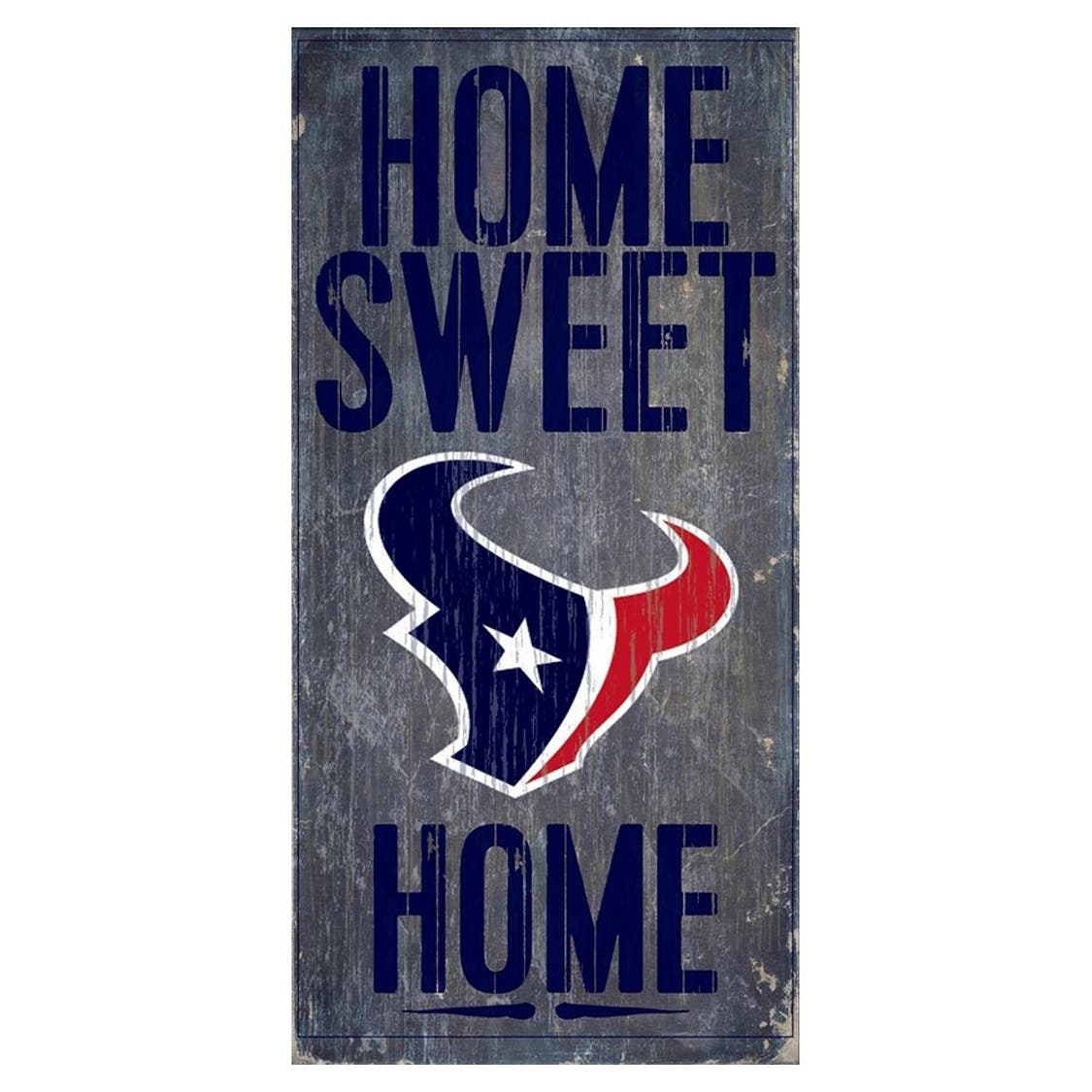 Houston Texans Wood Home Sweet Home Sign 6x12"
