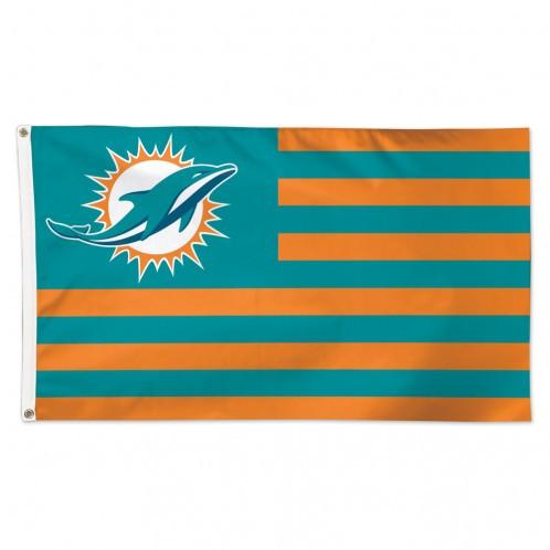 Miami Dolphins Deluxe Americana Flag 3x5'