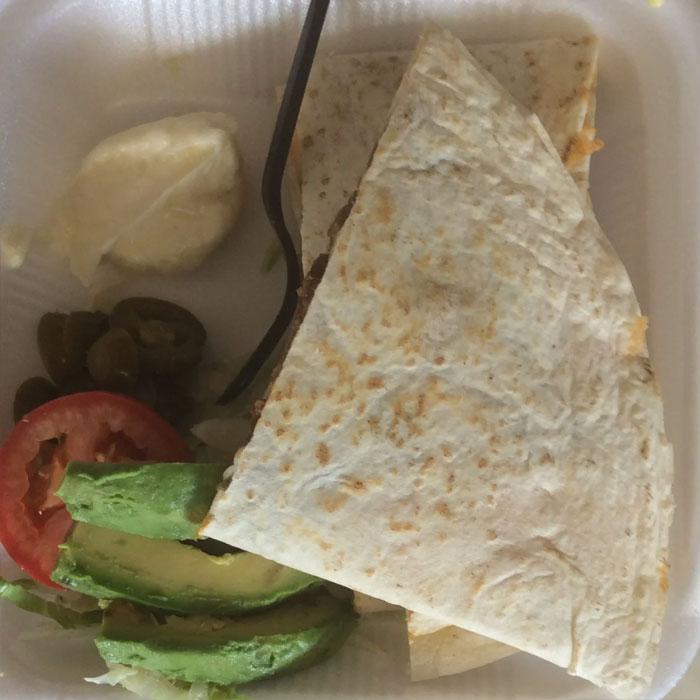 Quesadillas from Tacos del Valle in Aurora