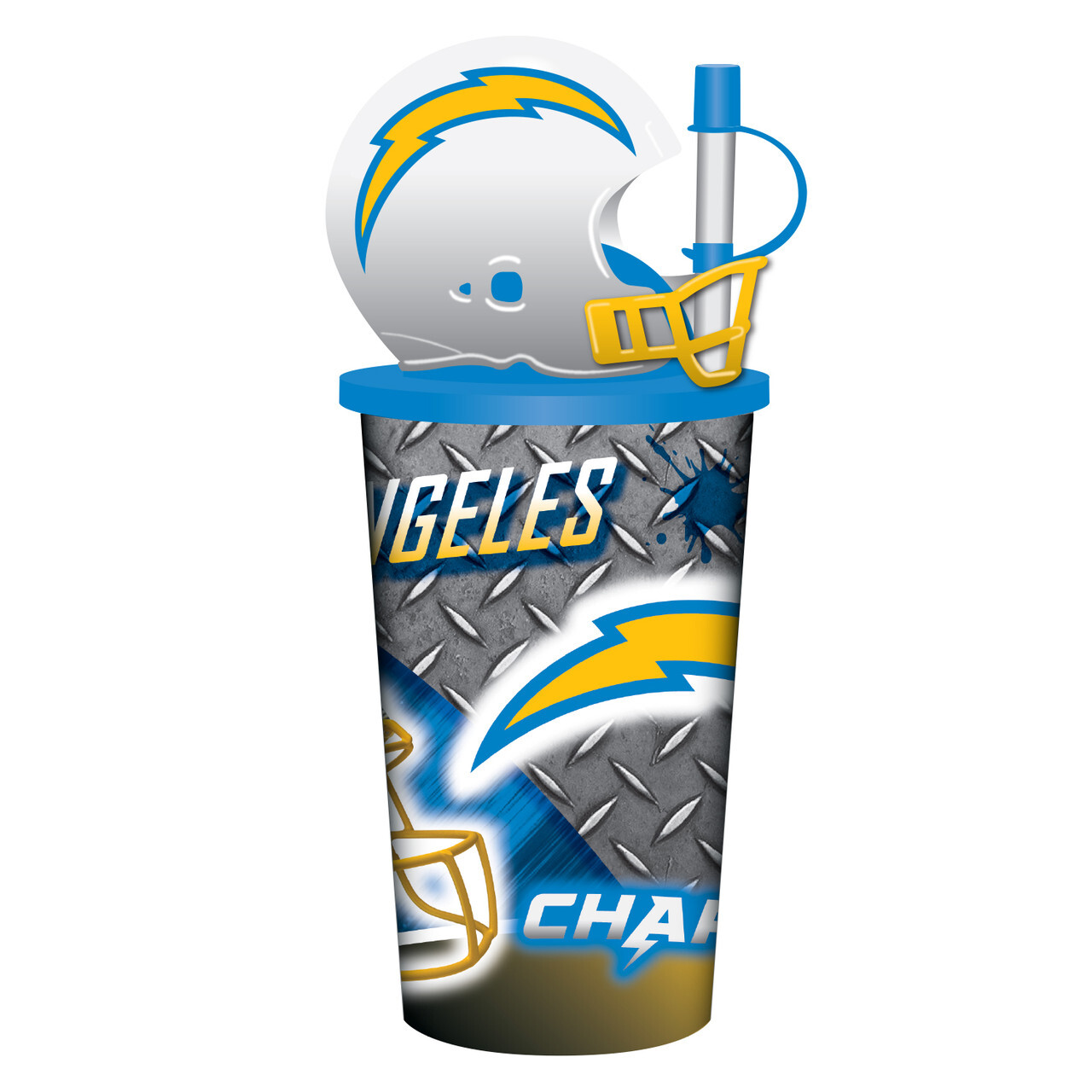 Los Angeles Chargers Helmet Cup with Straw 32oz