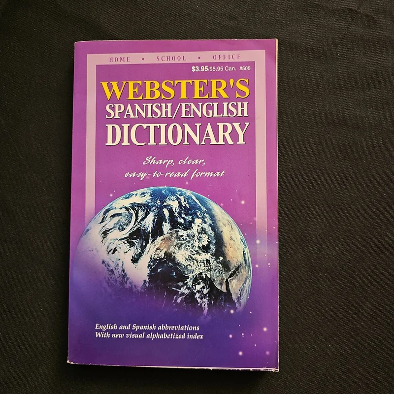 Spanish/English Dictionary by Webster