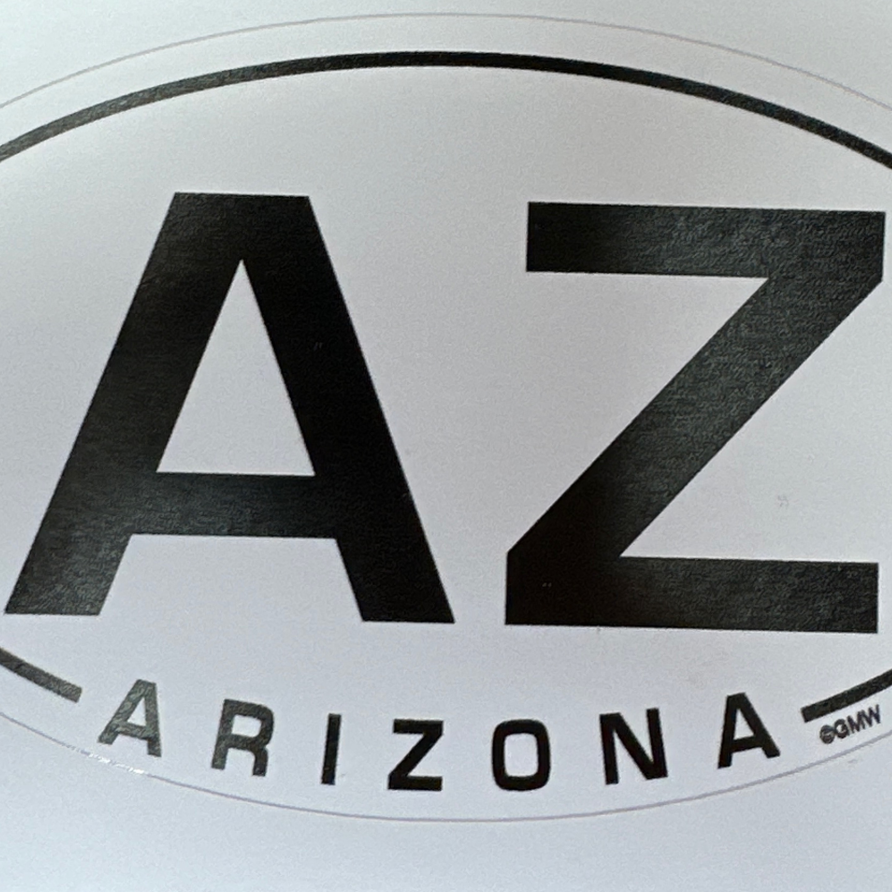 AZ Arizona Oval Sticker Matte