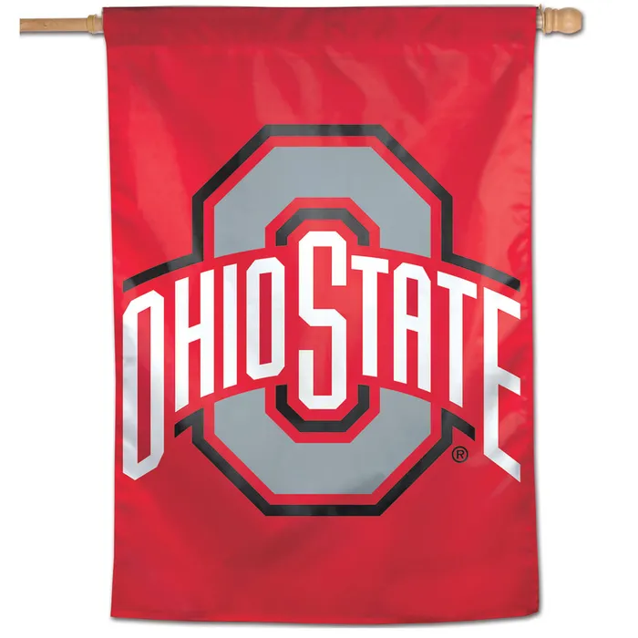 Ohio State Buckeyes Primary Logo Vertical House Flag 28x40"