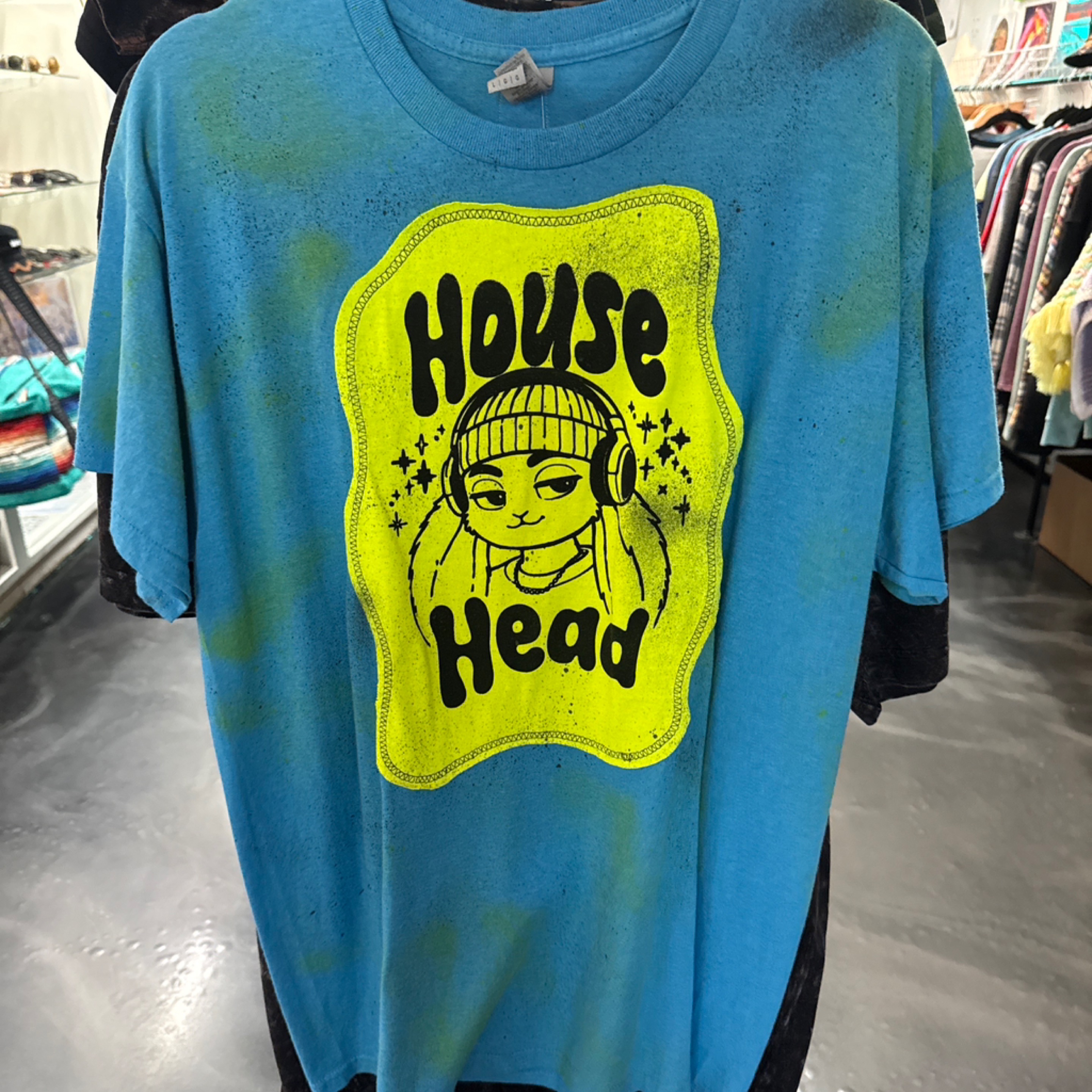 Blue Neon House Head Ascension Society