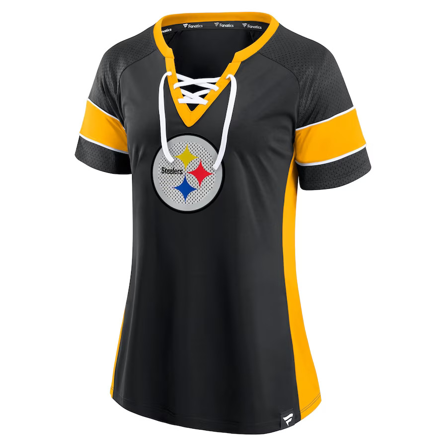 Pittsburgh Steelers Ladies Unmasked Lace-Up Jersey