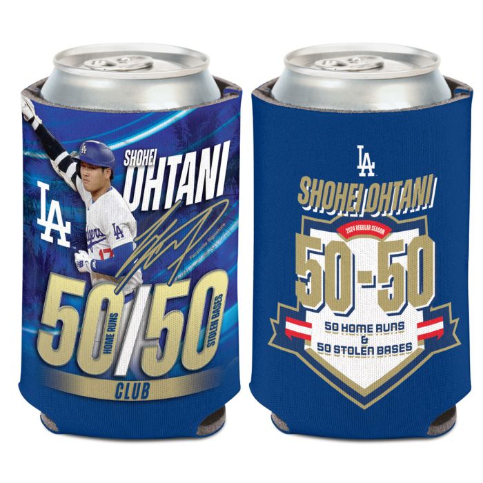 Los Angeles Dodgers Shohei Ohtani Official 50/50 Club MLB Record Can Cooler