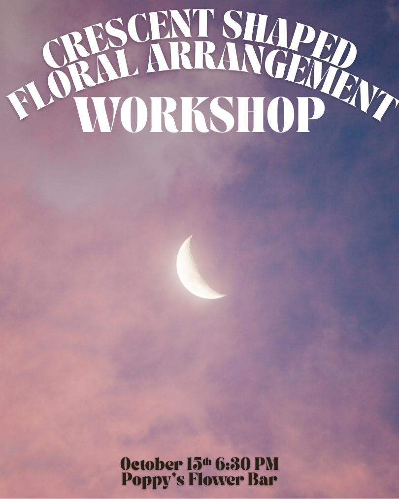 Crescent Shape Floral Arranging Workshop