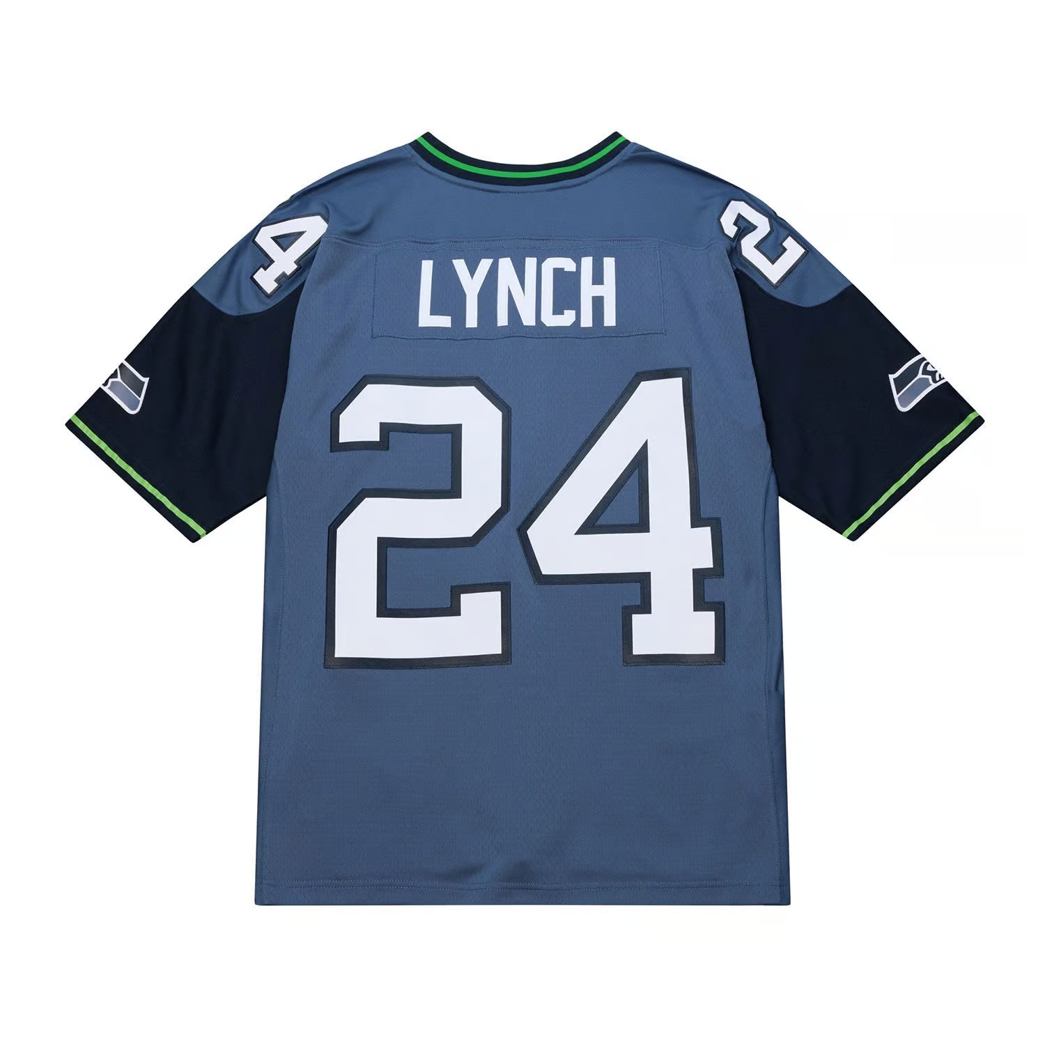 Seattle Seahawks 2010 Marshawn Lynch #24 Mitchell and Ness Blue Jersey
