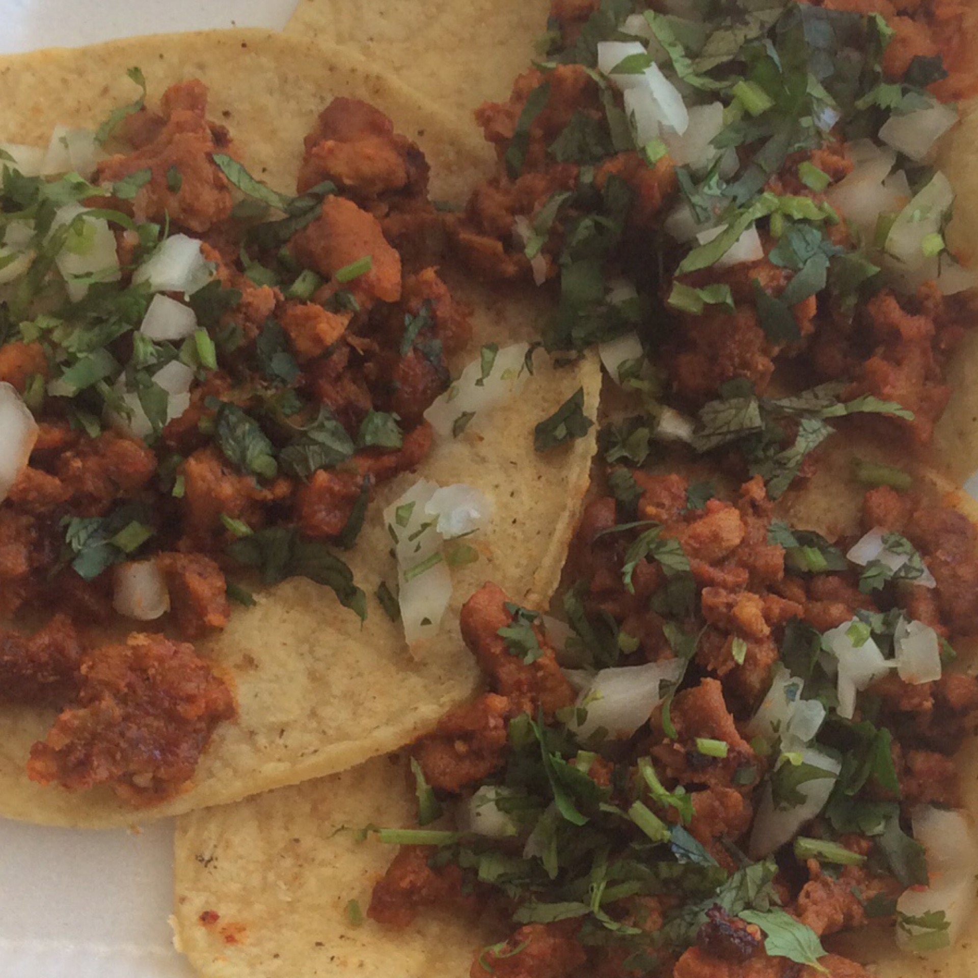 5 Tacos al Pastor - 5 Marinated with Pineapple Tacos from Tacos del Valle