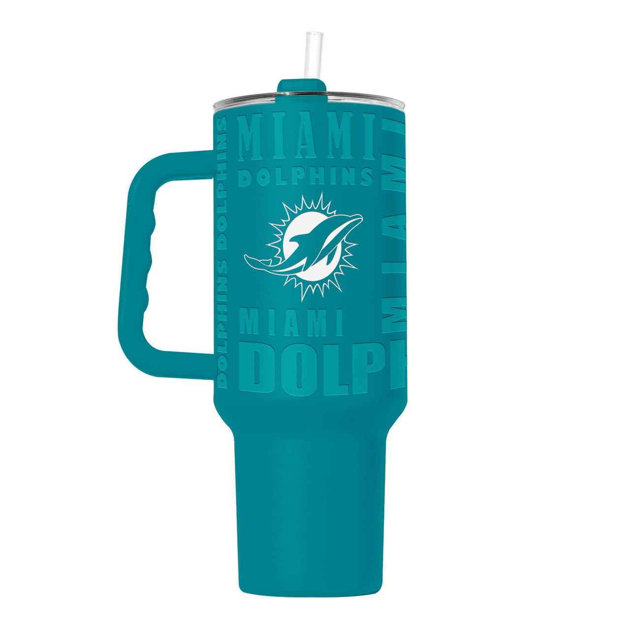 Miami Dolphins Powdercoat Replay Tumbler 40oz
