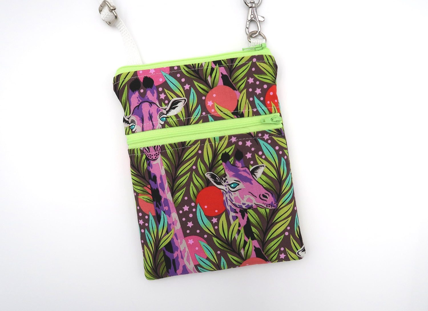 Small Crossbody Bag – Neck for Days Giraffes – handmade crossbody bag