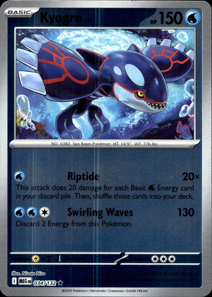 Kyogre - ME01 34/132