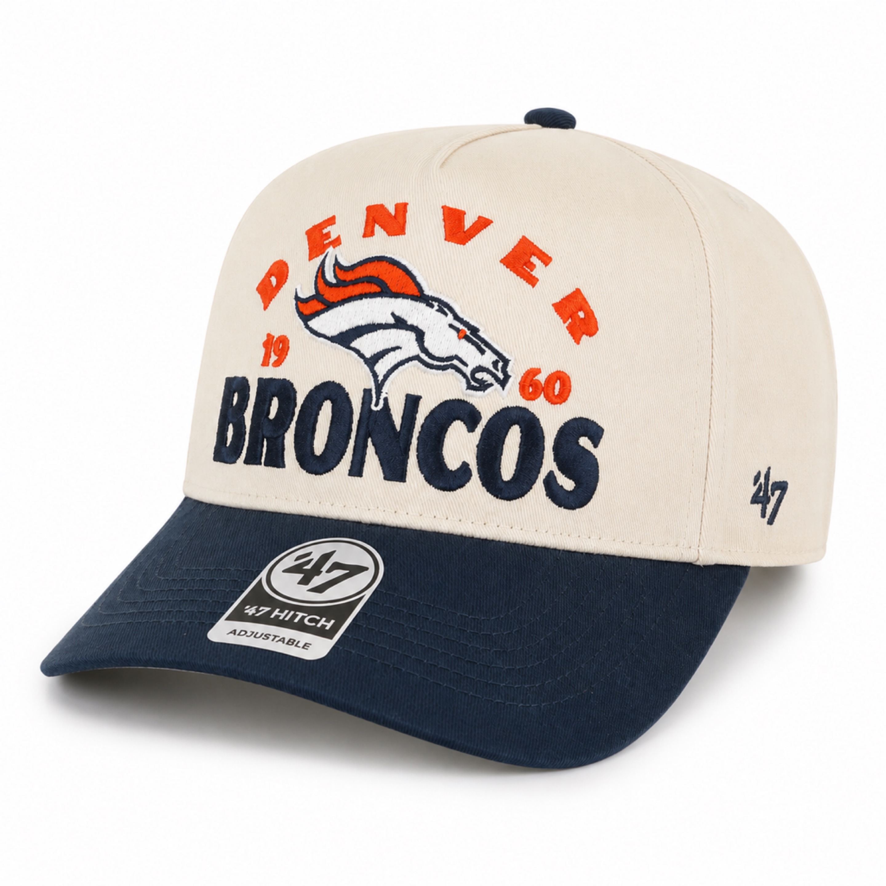 Denver Broncos Natural '47 Brand Arcitext Hitch Snapback Hat