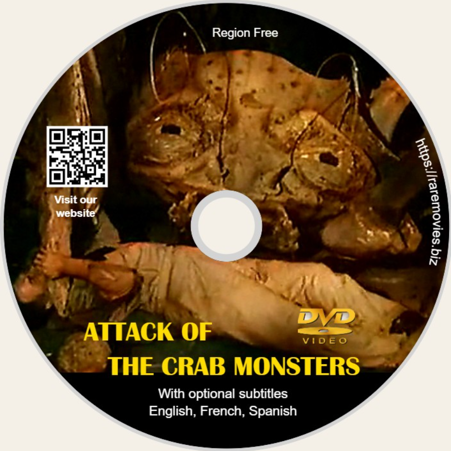 Attack of The Crab Monsters in Color. DVD