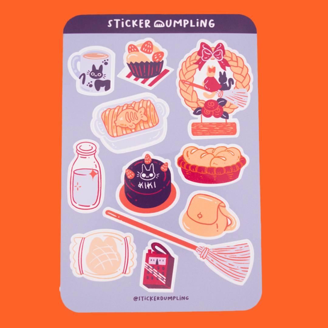 Kiki's Bakery Sticker Sheet