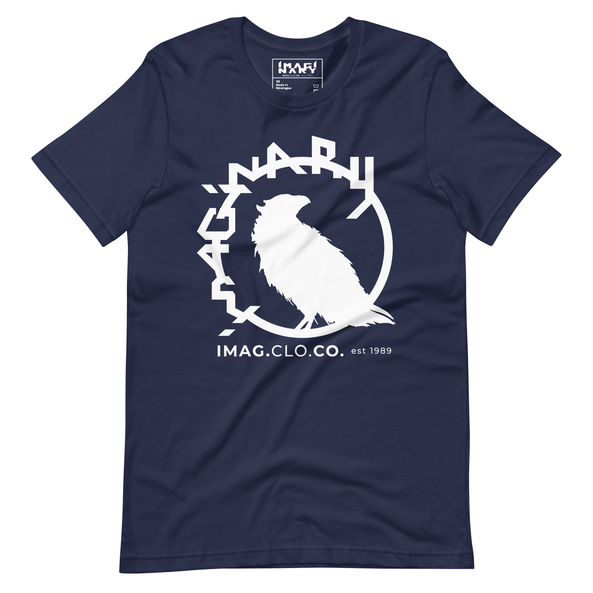 Perched in Time – Minimalist Crow Tee