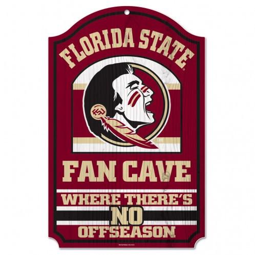 Florida State Seminoles Wood Fan Cave Sign 11x17"