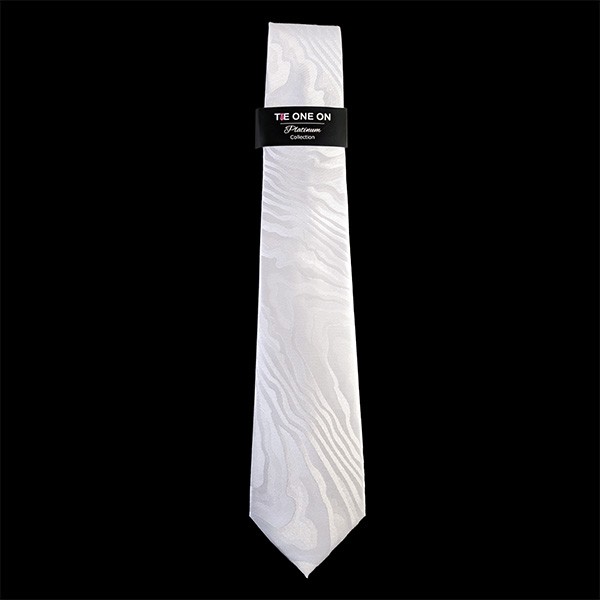 150 X 7 Cm Wood Grain White Tie