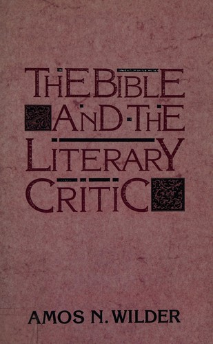 Cover of The Bible and the Literary Critic