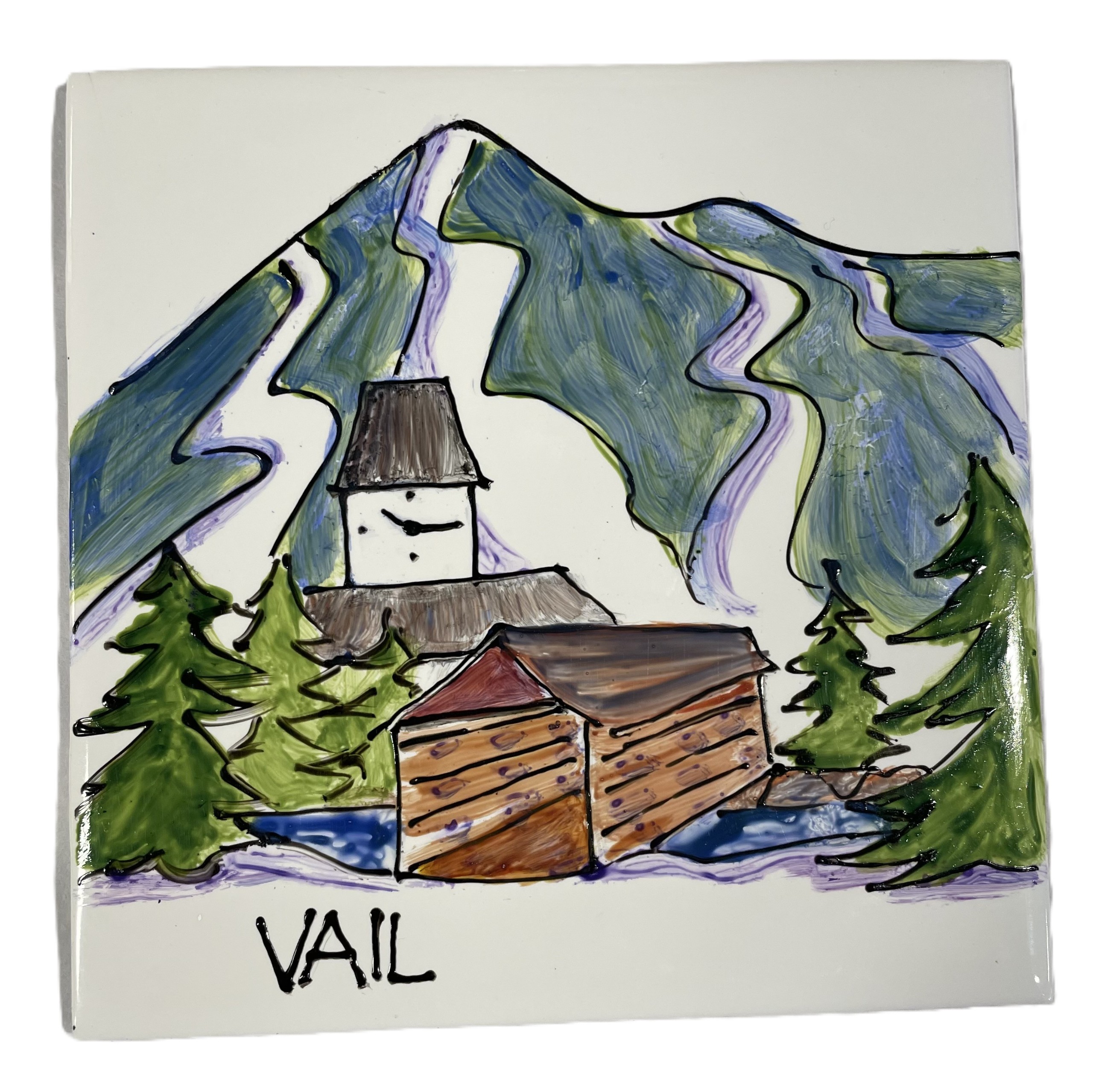 Vail Covered Bridge Trivet