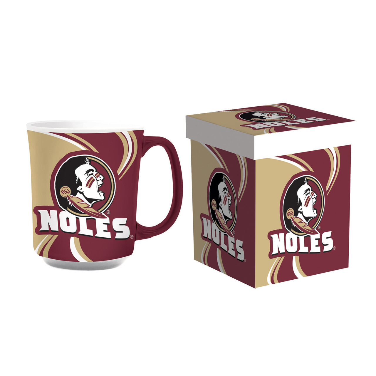 Florida State Seminoles Ceramic Coffee Mug with Matching Box 14oz