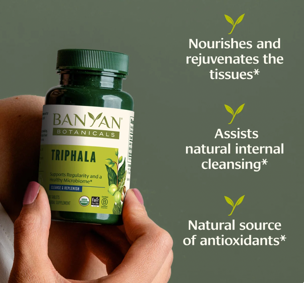 Banyan Triphala Tablets 90 Count