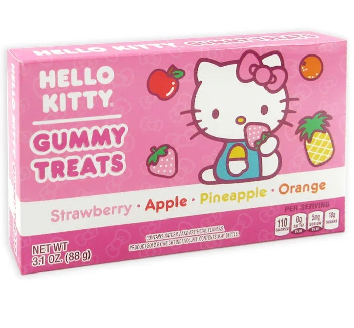 Taste of Nature Hello Kitty FRUIT Gummy Theater Box 3.1 oz 12 ct