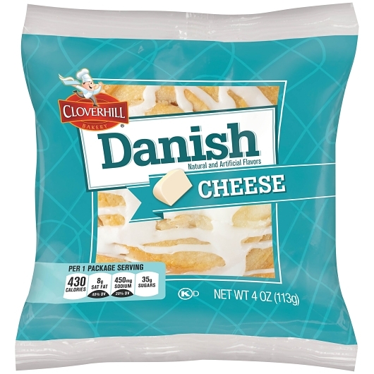 Cloverhill Round Cheese Danish 4 oz 6 ct