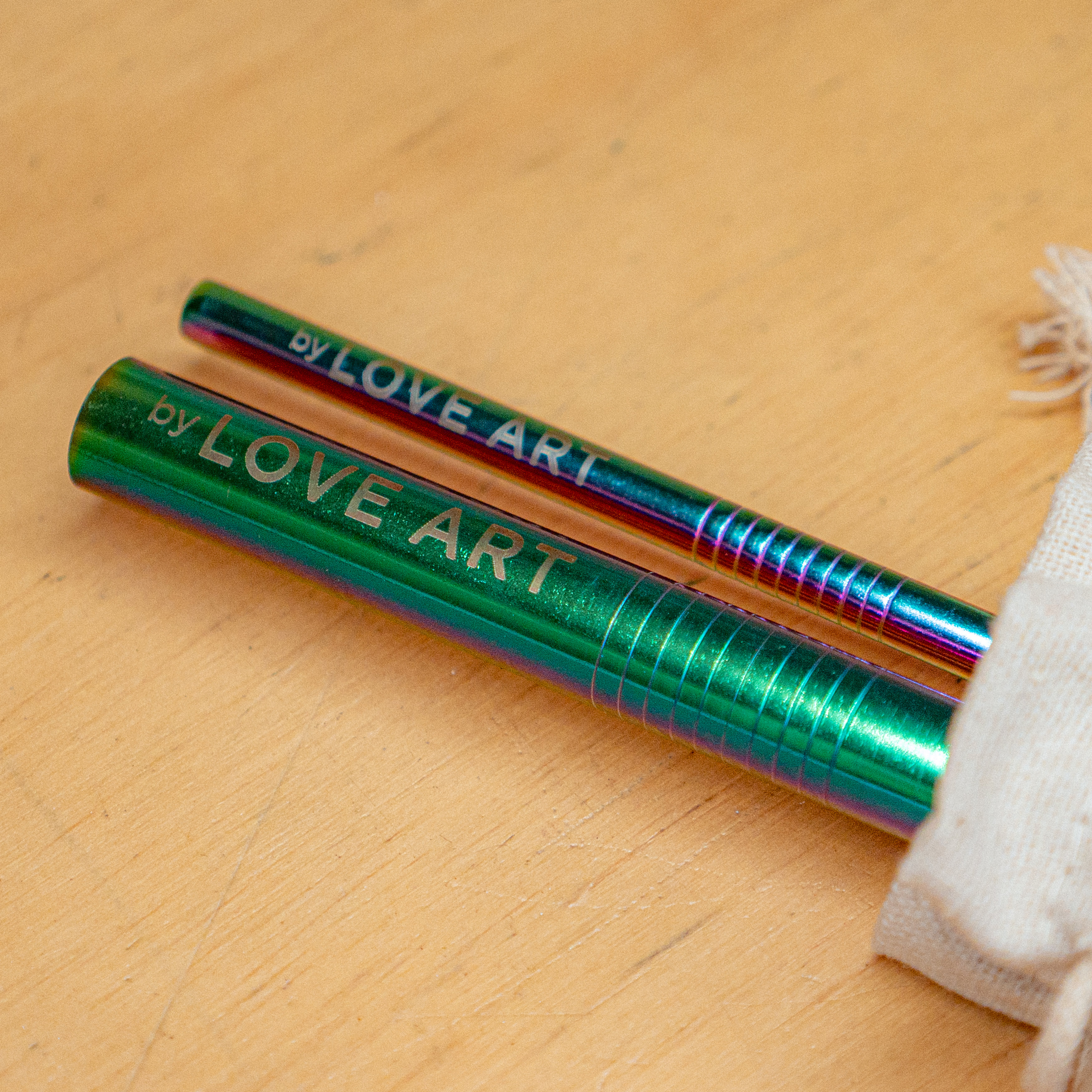 Rainbow Metal Straw Set