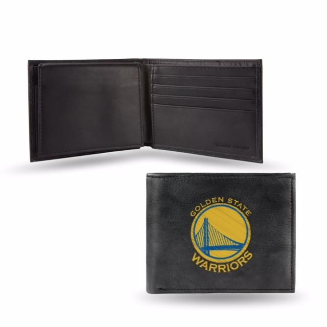 Golden State Warriors Embroidered Leather Bi-Fold Wallet