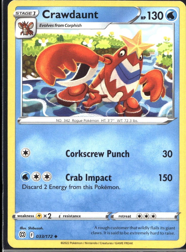 Crawdaunt - SWSH9 33/172