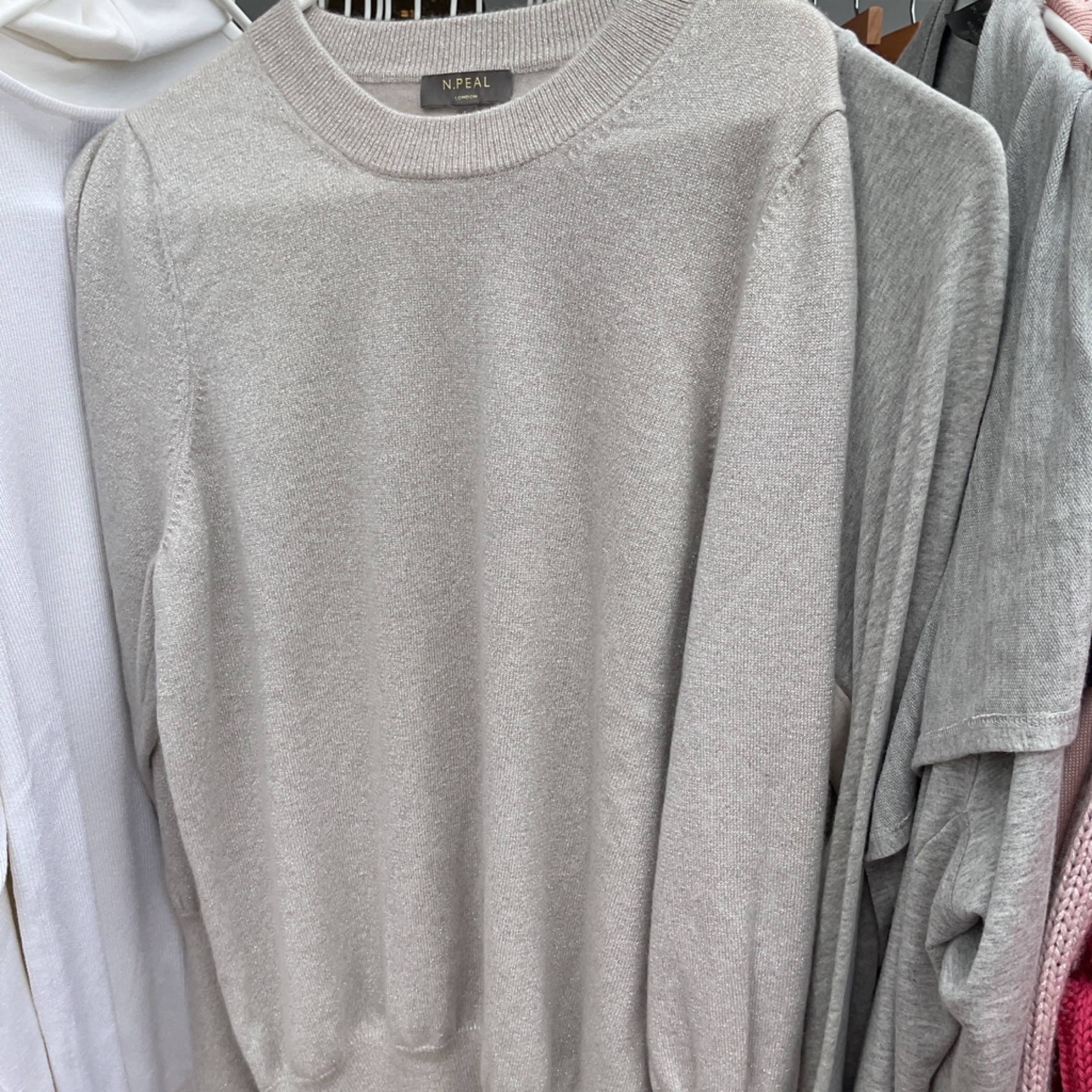 N.PEAL Sparkly Grey Sweater