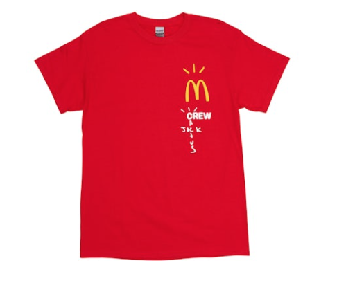 Travis Scott x McDonald's Crew Tee L