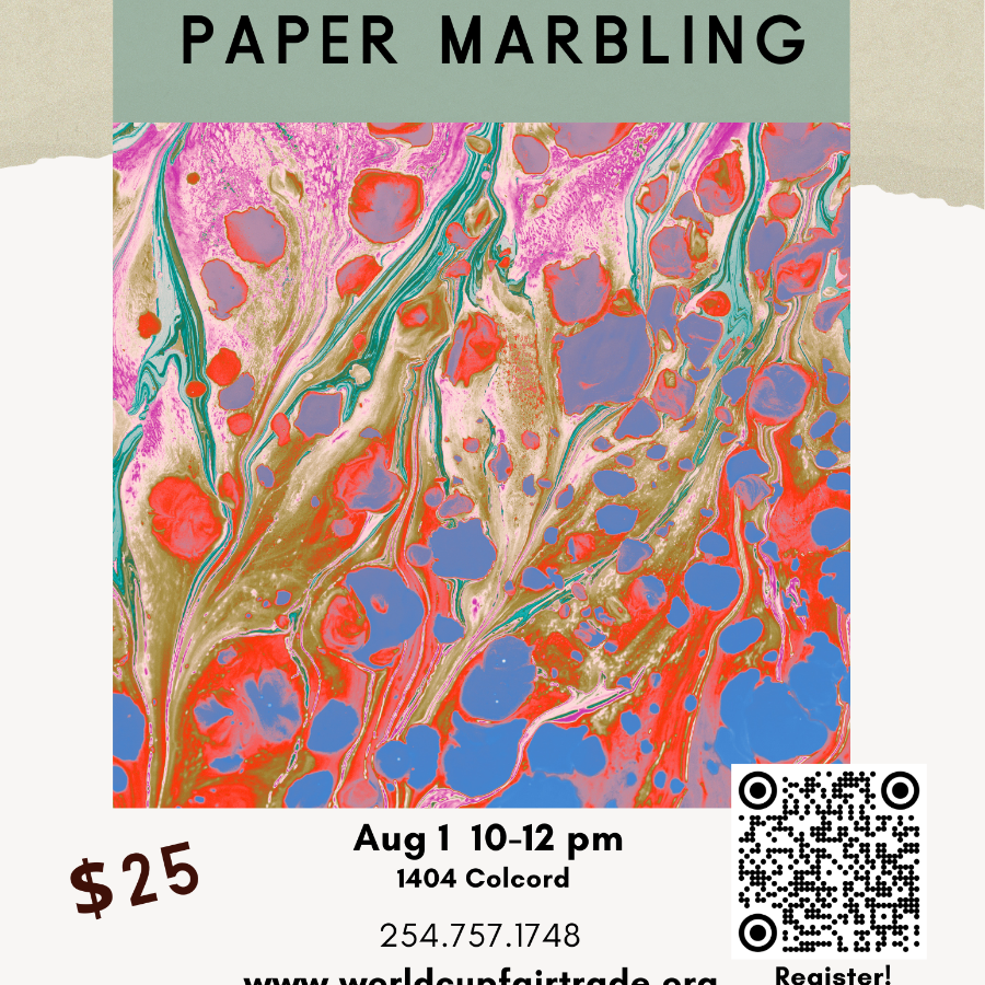 Fair Trade Workshop: Paper Marbling