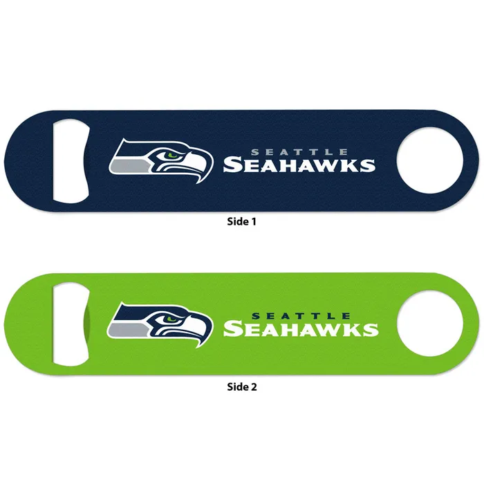 Seattle Seahawks 2-Sided Stainless Steel Bottle Opener